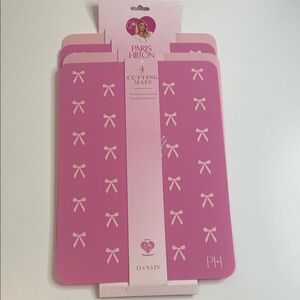 Paris Hilton Pink Bow Cutting Mats